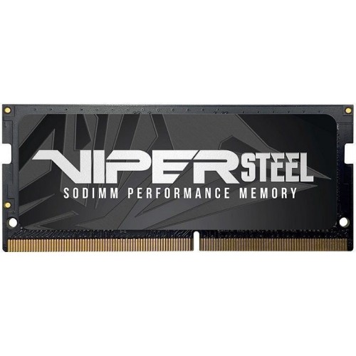 PATRIOT 16GB (16GBx1) 3000MHz DDR4 SINGLE VIPER STEELS BLACK Gaming Notebook Ram PVS416G300C8S