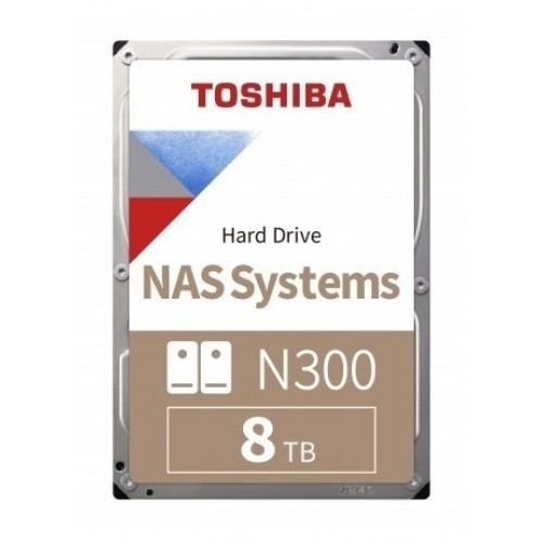 8TB TOSHIBA N300 7200RPM SATA3 NAS 128MB HDWG480UZSVA