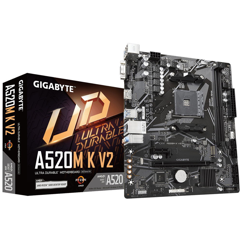 GIGABYTE%20A520M%20K%20V2%20DDR4%205100Mhz(OC)%20HDMI%20M.2%20mATX%20AM4