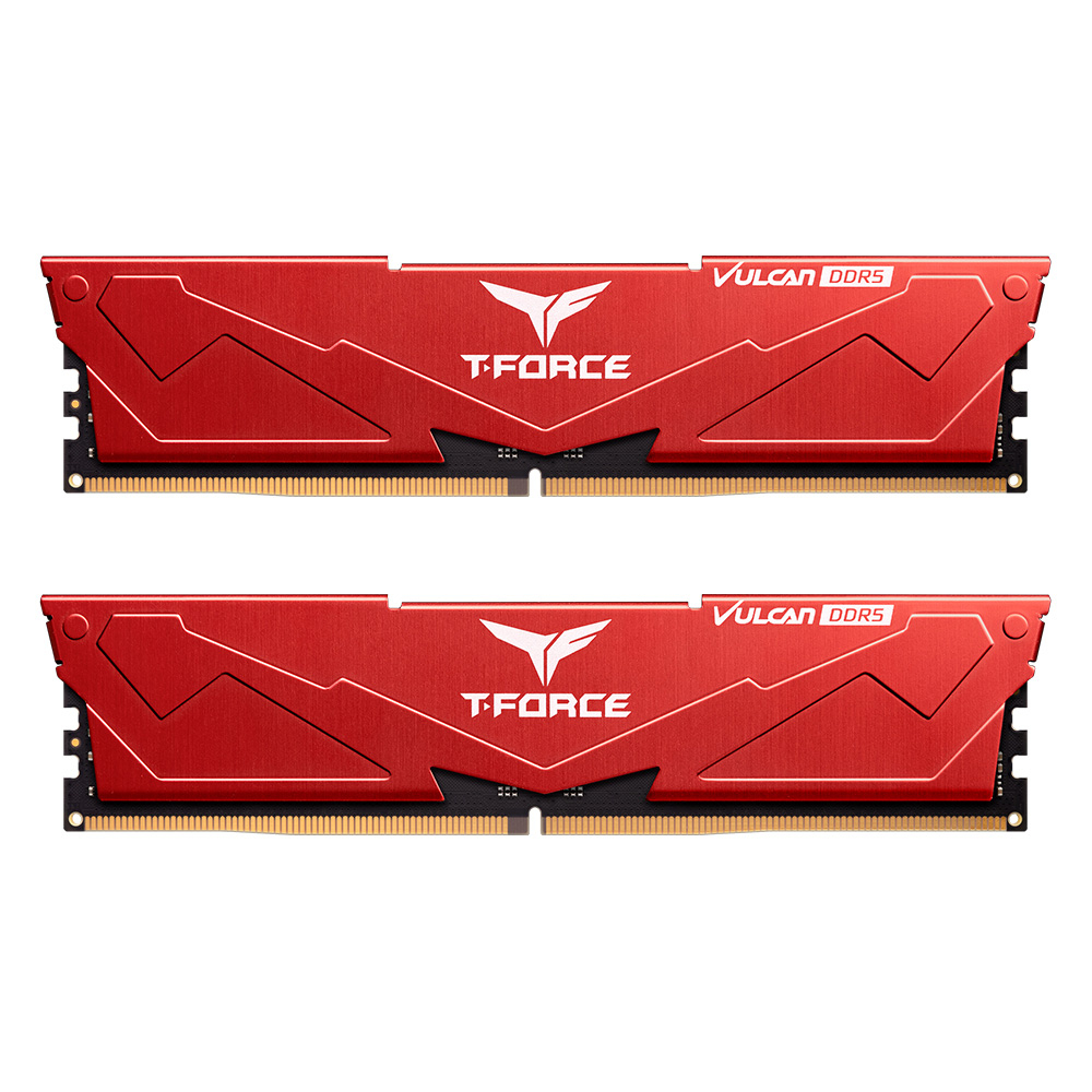 Team%20T-Force%20Vulcan%20Red%2032GB(2x16GB)%206400Mhz%20DDR5%20Gaming%20Ram%20CL40%20(FLRD532G6400HC40BDC01)