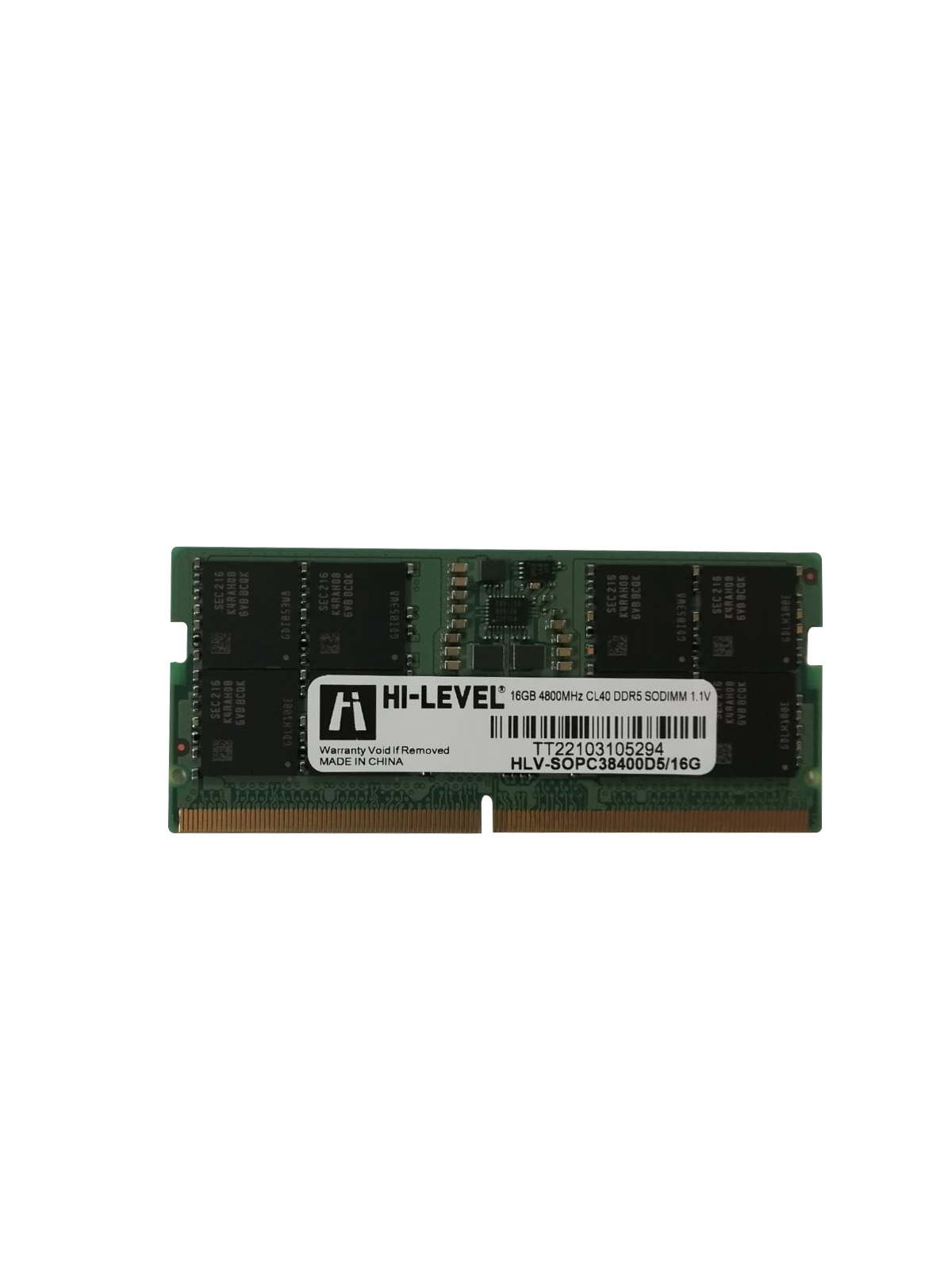 16GB%20DDR5%204800MHz%20SODIMM%20CL40%20HLV-SOPC38400D5/16G%20HI-LEVEL