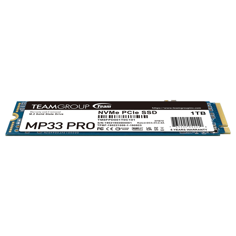 Team%20MP33%20Pro%201TB%203500/3000MB/s%20NVMe%20PCIe%20Gen3x4%20M.2%20SSD%20Disk%20%20(TM8FPD001T0C101)