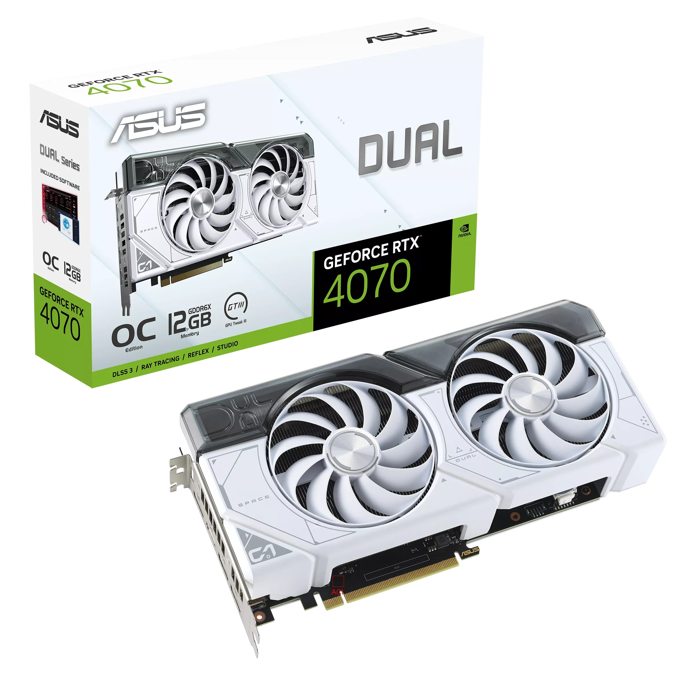 ASUS%20DUAL-RTX4070-O12G-WHITE%2012GB%20GDDR6X%20HDMI%20DP%20192Bit