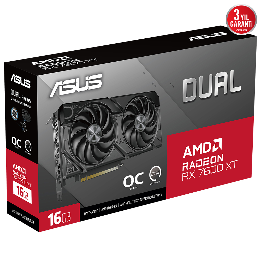 ASUS%20DUAL-RX7600XT-O16G%2016GB%20GDDR6%20HDMI%20DP%20128BİT