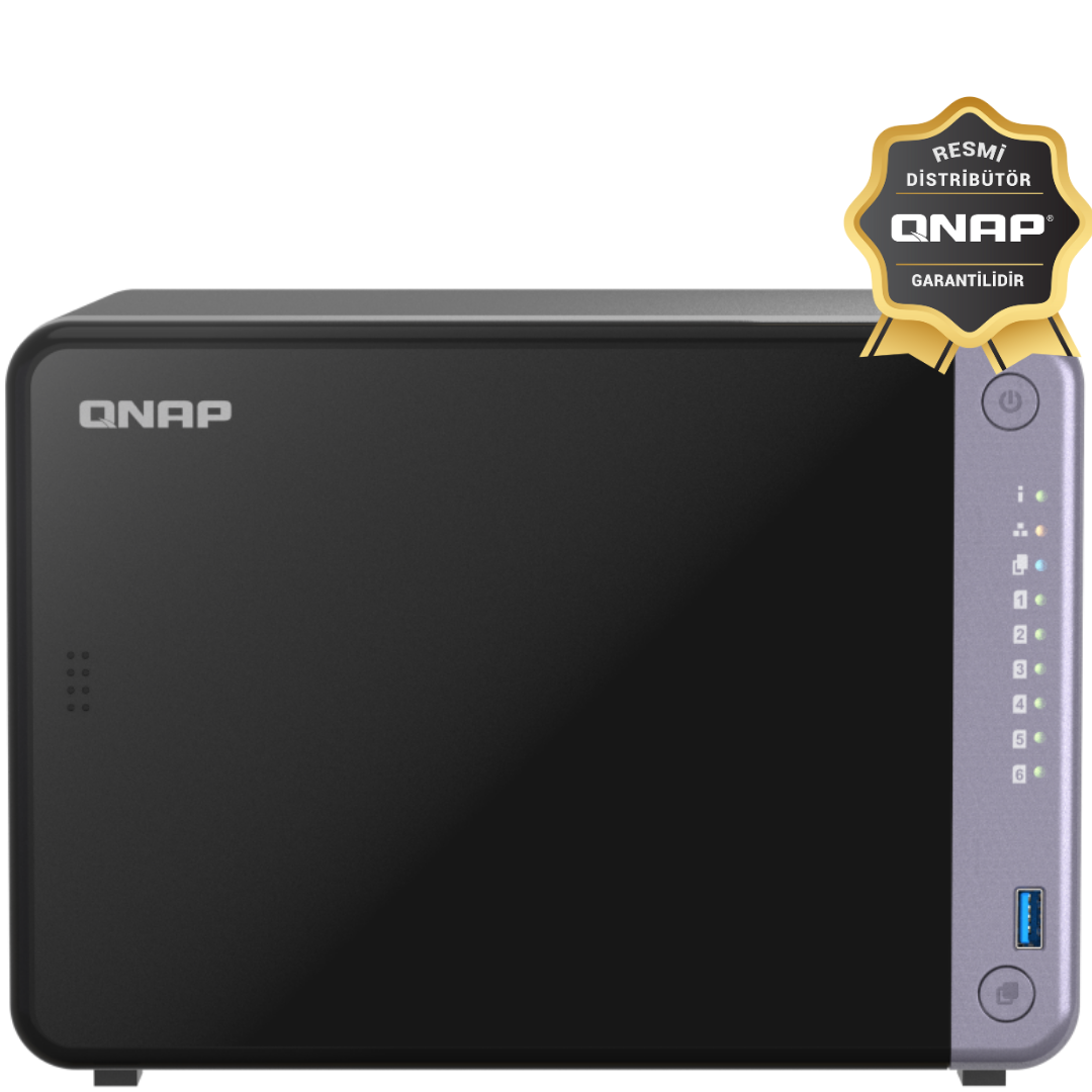 QNAP%20TS-632X-4G%206%20YUVALI%204GB%20DEPOLAMA%20ÜNİTESİ%20(Resmi%20Distribütör%20Garantili)