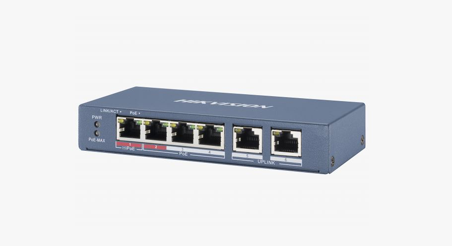 HIKVISION%20DS-3E0106P-E/M%204XFE+2XFE%2035W%20POE%20SWITCH