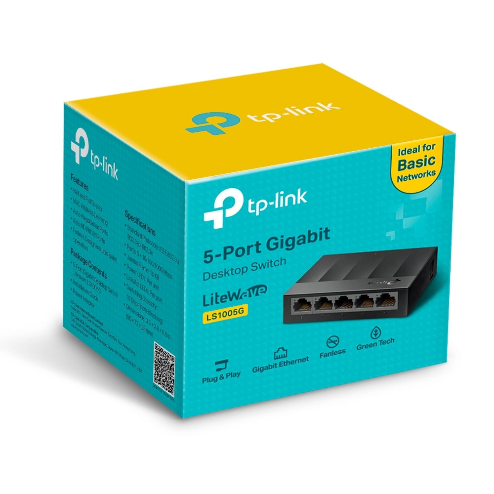 TP-LINK%20LS1005G%205PORT%2010/100/1000%20YÖNETİLEMEZ%20SWITCH