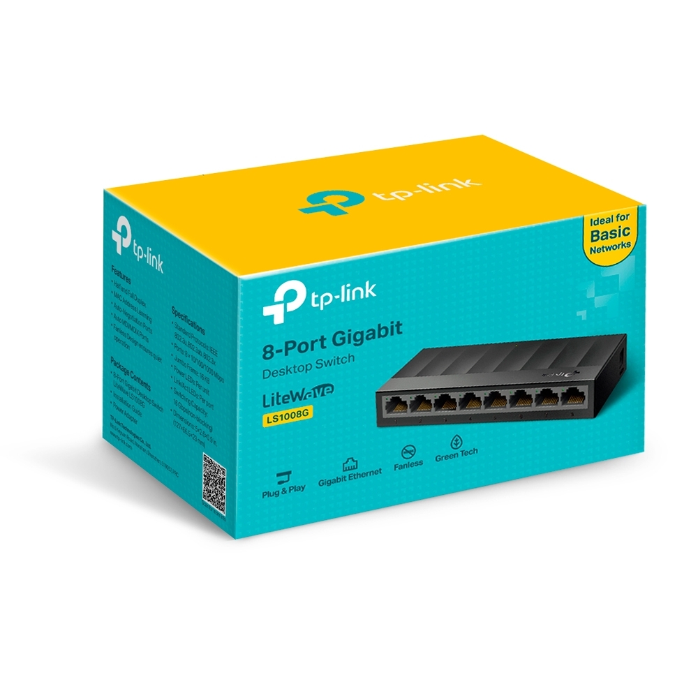 TP-LINK%20LS1008G%208PORT%2010/100/1000%20YÖNETİLEMEZ%20SWITCH