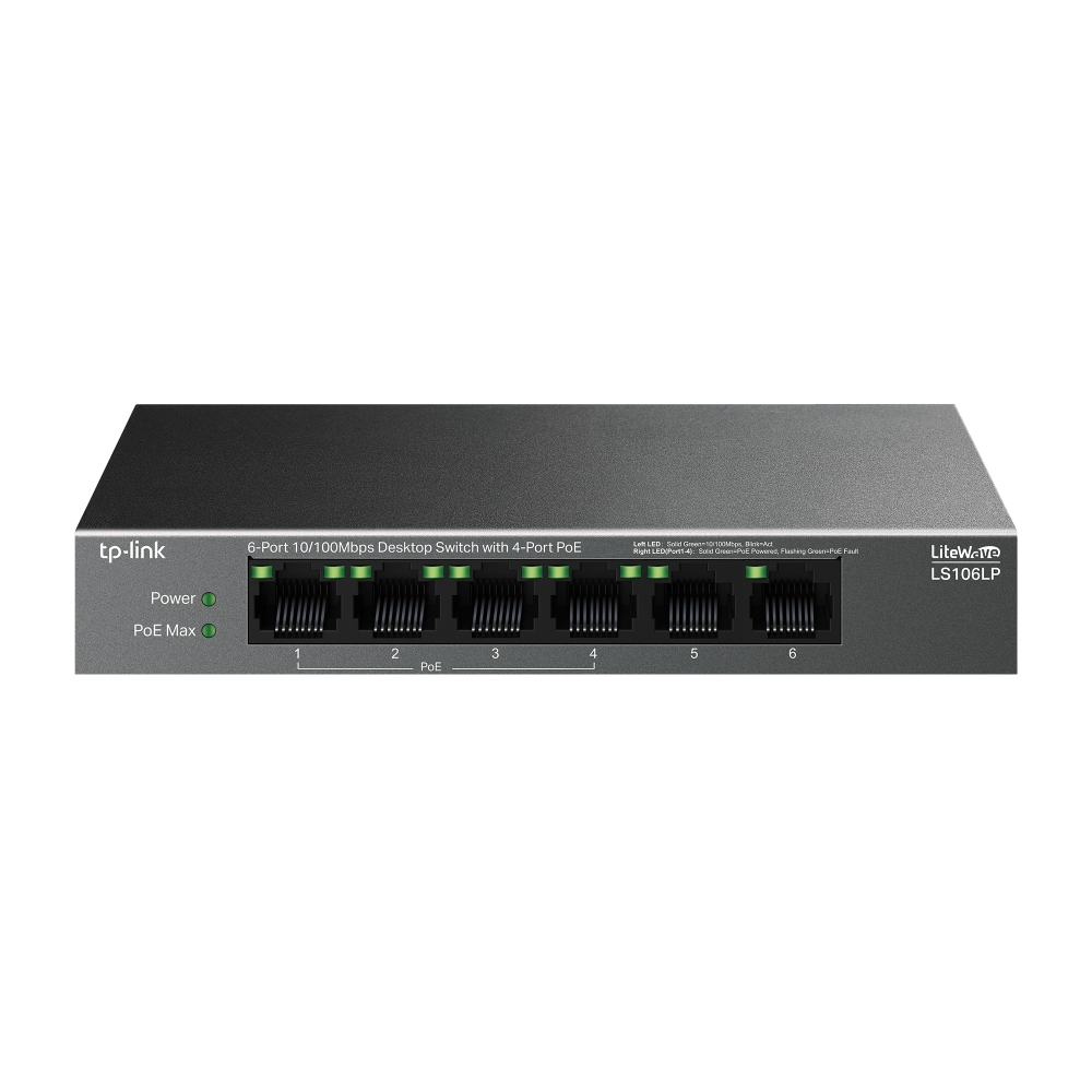 TP-LINK%20LS106LP%206%20PORT%2010/100%20YÖNETİLEMEZ%20POE%20SWITCH