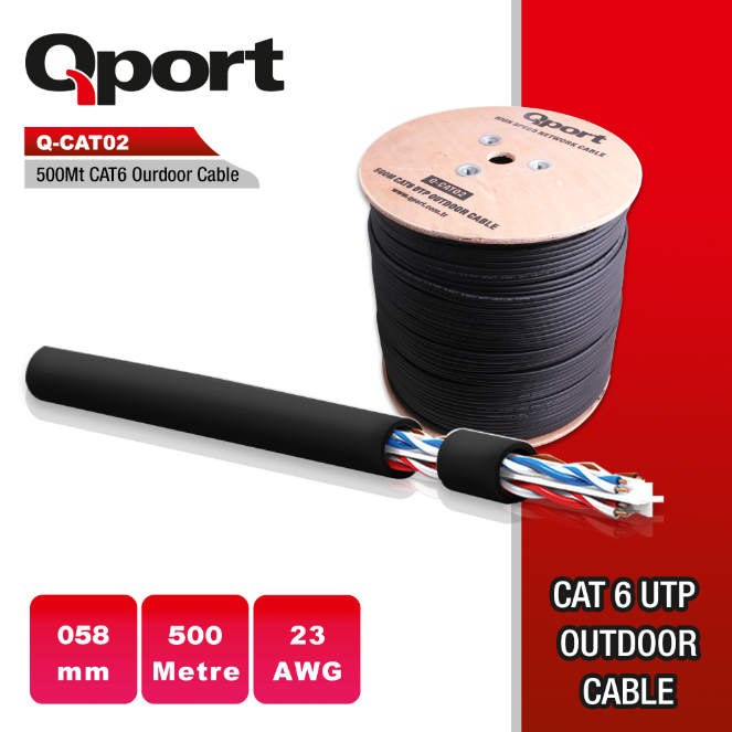 QPORT%20Q-CATO2%2023AWG%20500%20METRE%20MAKARALI%20SİYAH%20KABLO