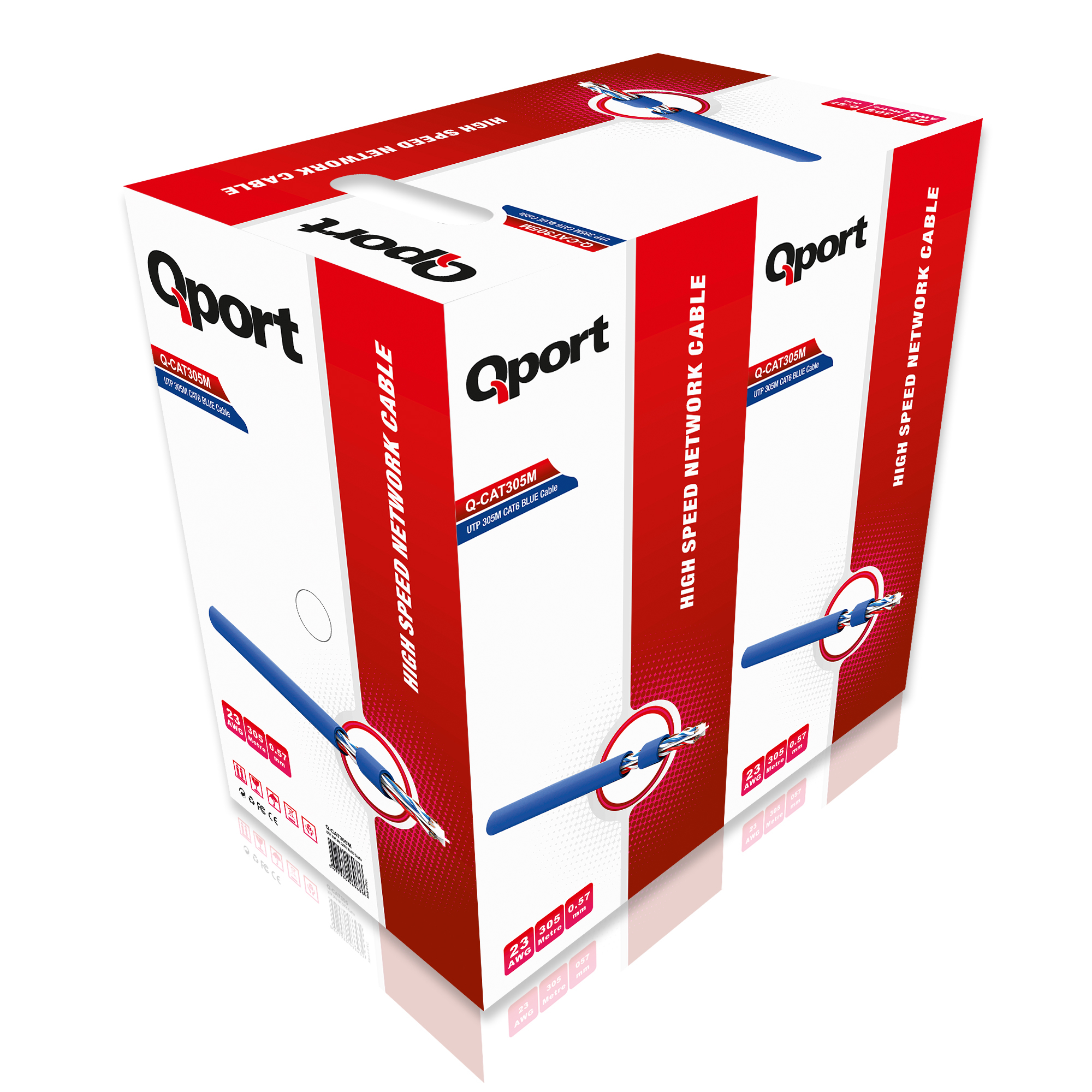 QPORT%20Q-CAT6M%20UTP%20305%20METRE%20UTP%2023AWG%20MAVİ%20NETWORK%20KABLO