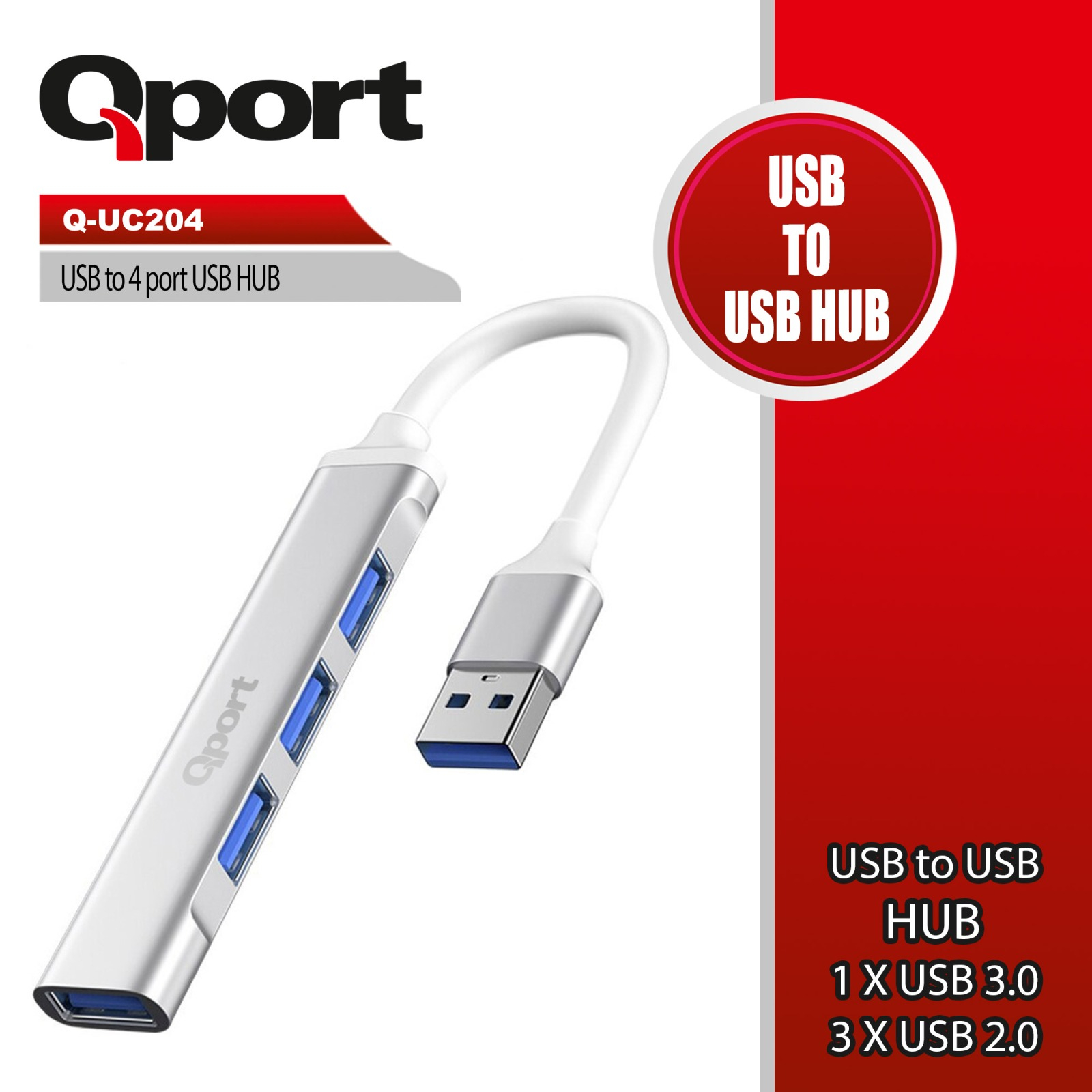 QPORT%20Q-UC204%20USB%20TO%204%20PORT%20USB%20ÇOKLAYICI