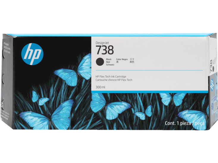 HP 498N8A Siyah DesignJet Ink Kartuş (738)