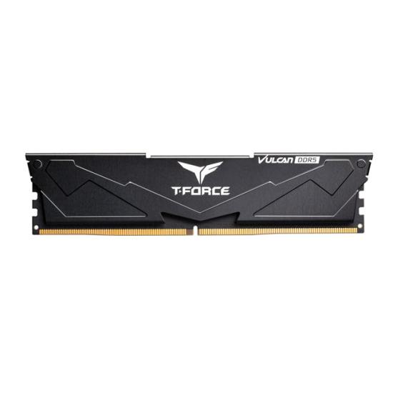 Team T-Force Vulcan Black 32GB(2x16GB) 6400Mhz DDR5 CL40 Gaming Ram (FLBD532G6400HC40BDC01)