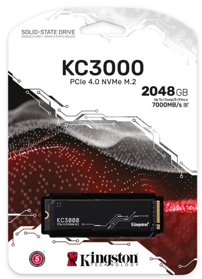 2TB KINGSTON KC3000 PCIe 4.0 SKC3000D/2048G