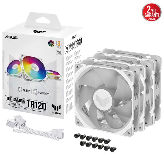 ASUS TUF TR120 120MM ARGB 3IN1 BEYAZ KASA FANI