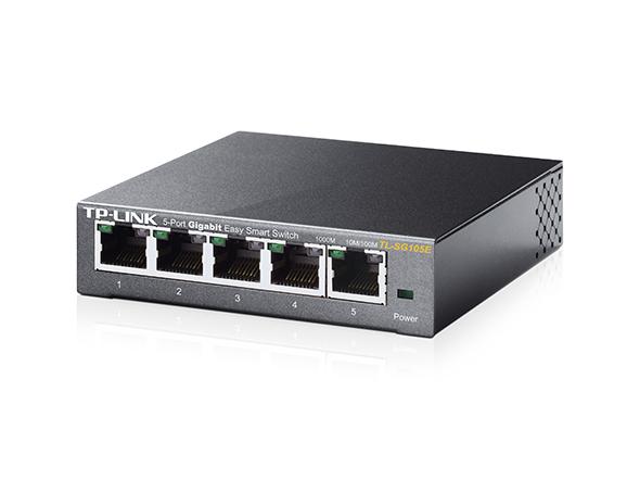 TP-LINK TL-SG105E 5PORT 10/100/1000 YÖNETİLEBİLİR SWITCH