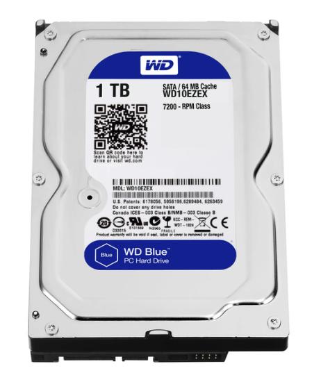 WD Caviar Blue 3.5’’ SATA 3 1TB 7200rpm 64MB