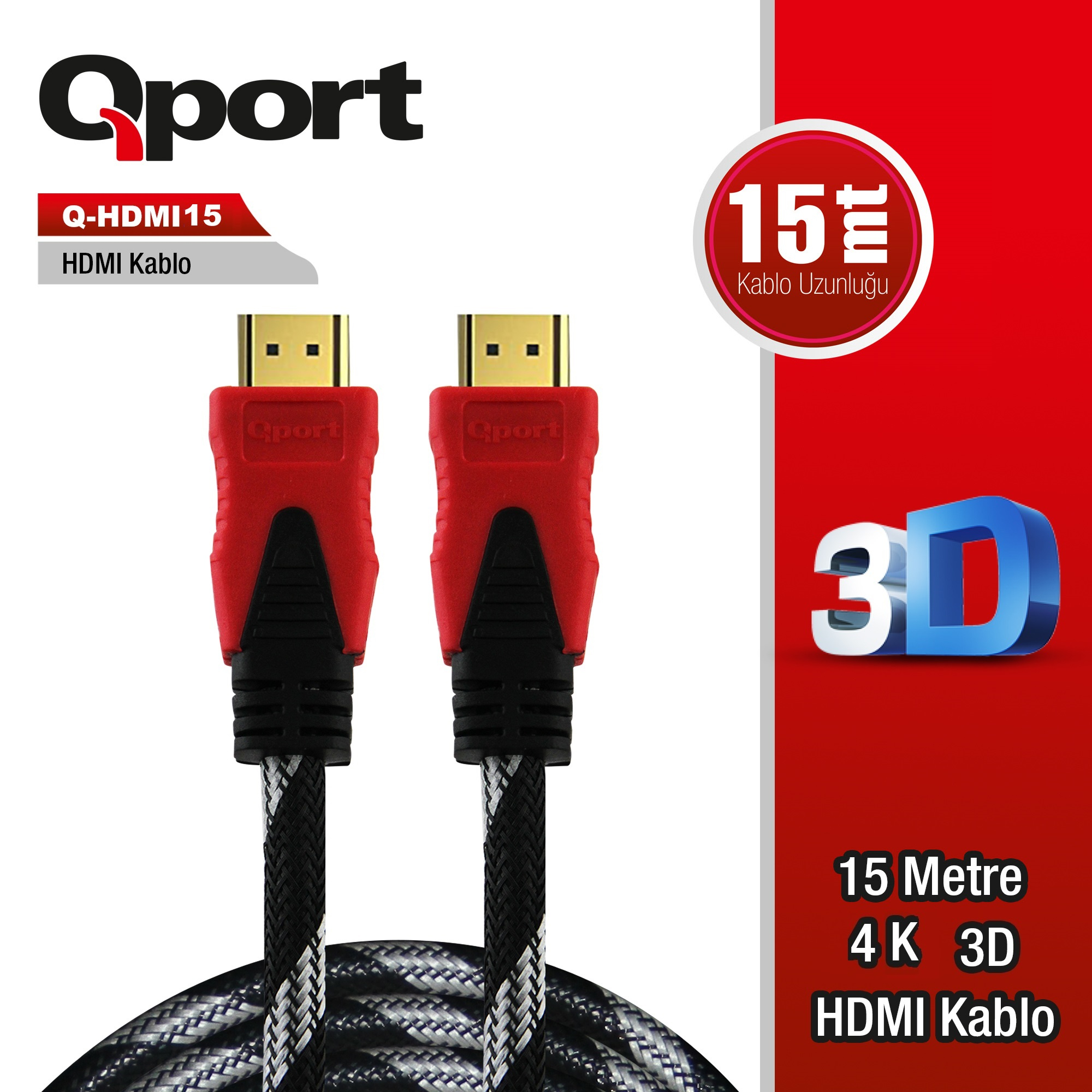 QPORT%20Q-HDMI15%20HDMI%201.4%20V%20ALTIN%20UÇLU%20KABLO%2015%20MT