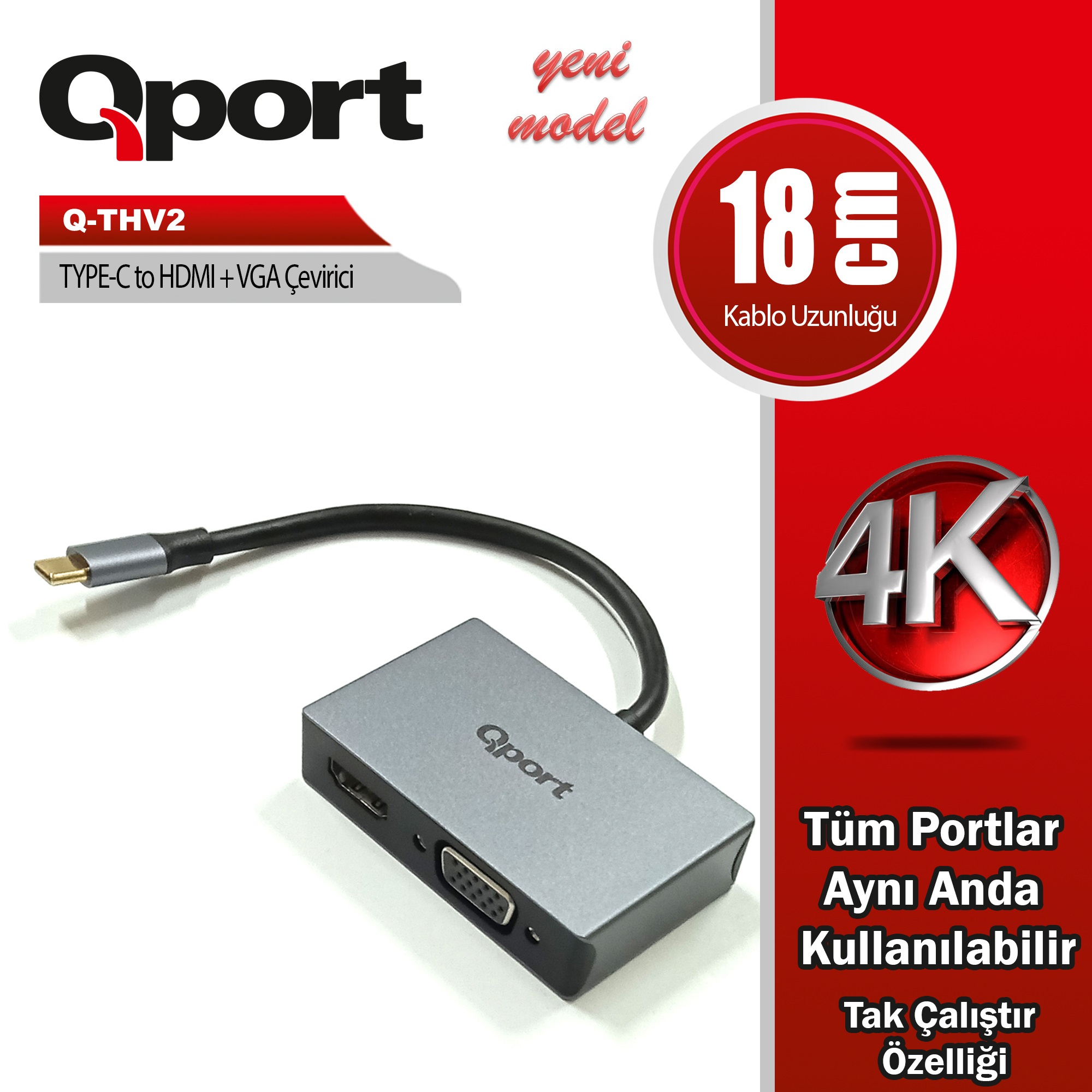 QPORT%20Q-THV2%20TYPE-C%20TO%20HDMI/VGA%20CEVIRICI%20ADAPTÖR