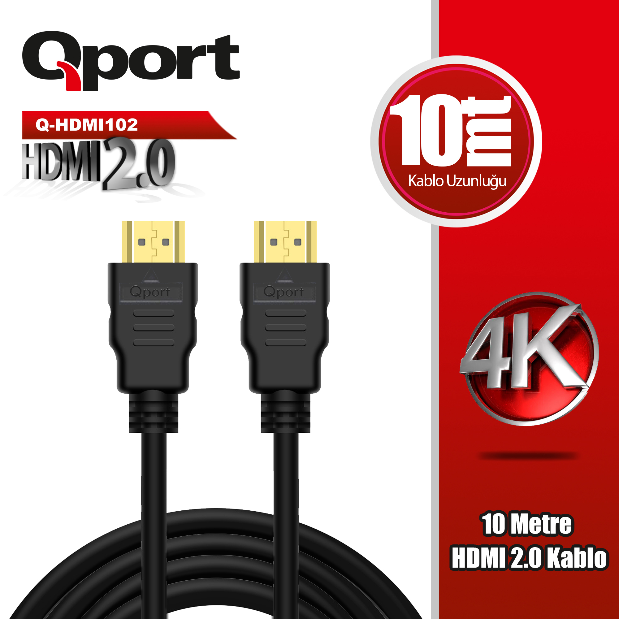 QPORT%20Q-HDMI102%20HDMI%202.0%20V%20ALTIN%20UÇLU%20KABLO%2010%20MT